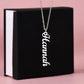 custom multi name necklace